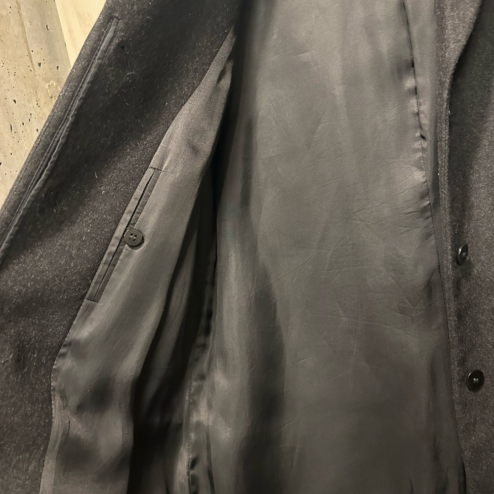 $395 COS Wool Cashmere Coat size 6 charcoal grey excellent condition winter chic - Picture 3 of 12